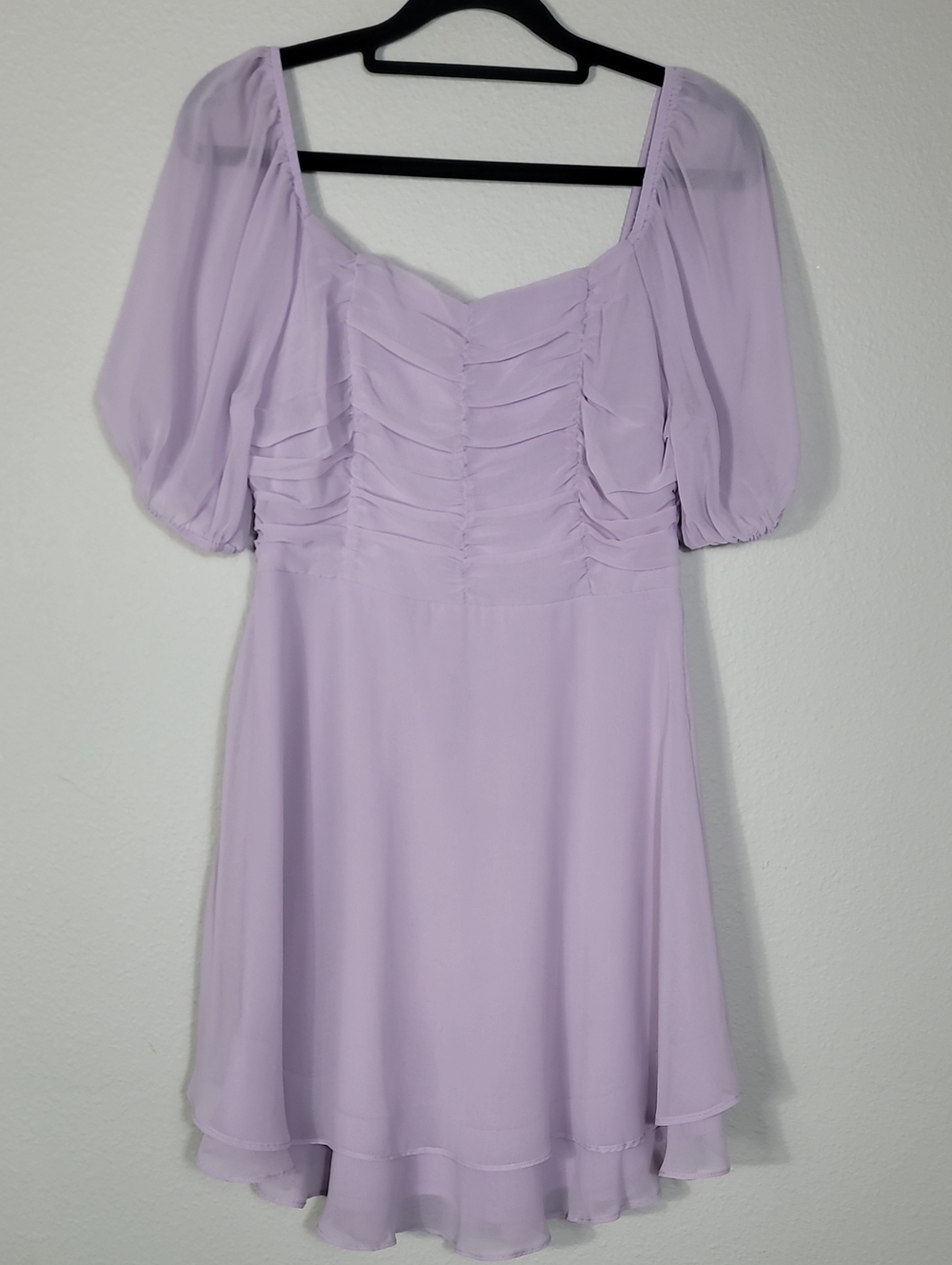 Altar’d State Smocked Mini Dress Size Small Lavender Lilac Coquette Fairy Whimsy